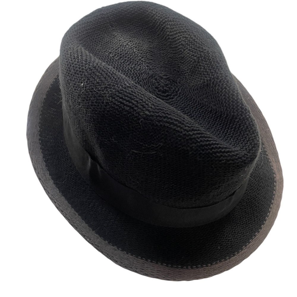 Black & Grey Fedora,Sun hat 
O/S, Cotton Blend - Picture 3 of 6